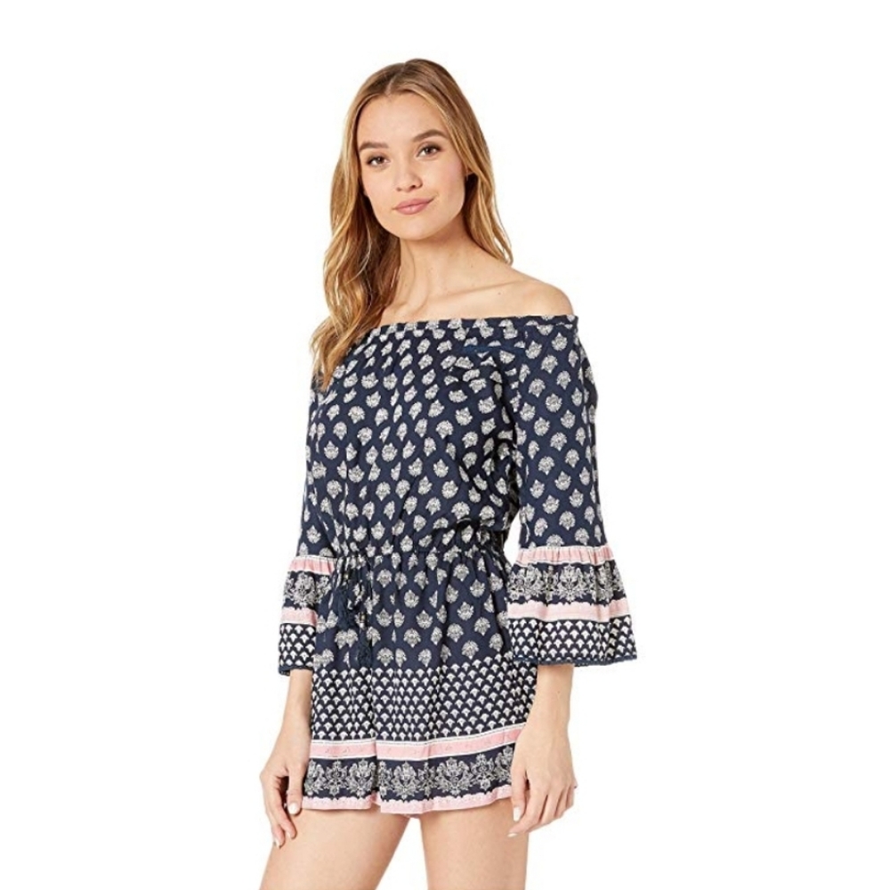 ANGIE OFF SHOULDER DRESS ROMPER - Picture 8 of 8